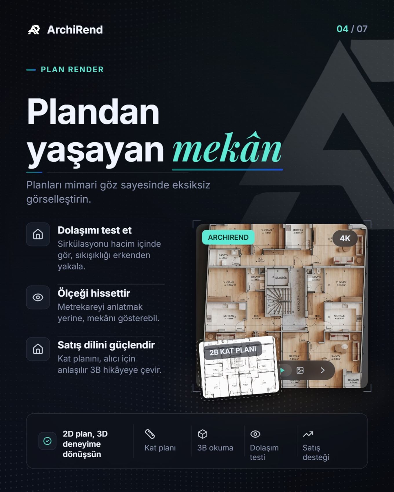 ArchiRend ile üretilmiş mimari render