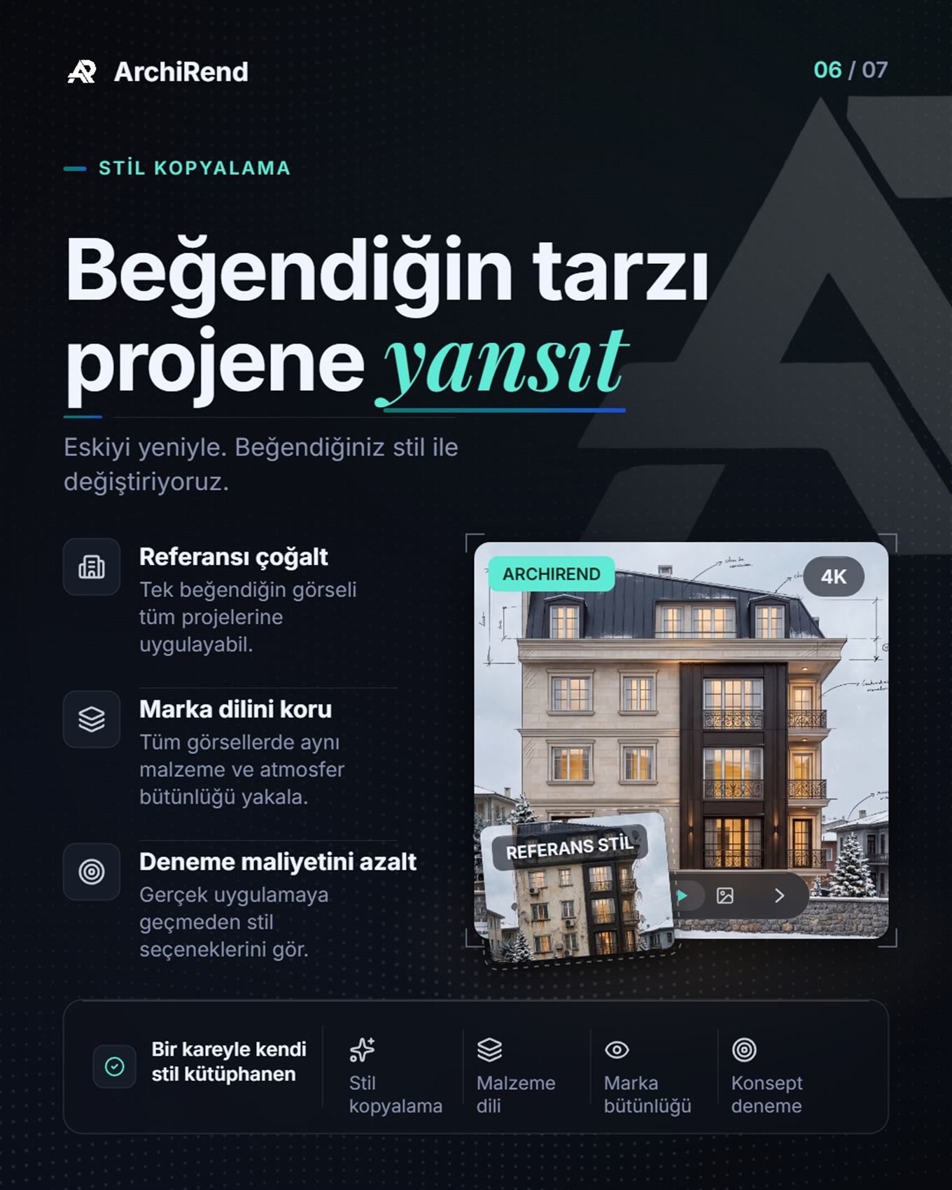 ArchiRend ile üretilmiş mimari render